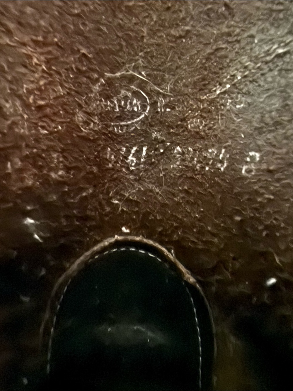 Sz 9 1/2 Men’s Justin Boots Dark Brown Leather Pull-On Western Work Boots - Picture 4 of 5